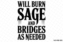 Wi8ll Burn Sage Svg | Halloween Svg | Svg Cut Files Product Image 1