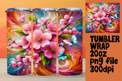 DYNAMIC 20oz Tumbler Artwork , Flowers Product Image 1