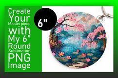 Fresh 3D Summer Landscape Round Design Product Image 1