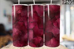 Burgundy Alcohol Ink Tumbler Wrap - High Quality 300 Dpi Product Image 1