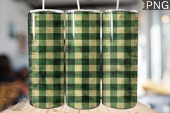 Green Plaid Tumbler Wrap - High Quality 300 Dpi Product Image 1