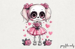 Valentines day skeletons Clipart PNG Product Image 1