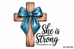 She is Strong svg Design | Svg Files for Cricut Product Image 1