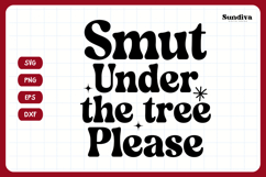 Christmas Bookish Quote SVG | Smut Under the Tree, Please Product Image 3