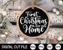 2025, Mr and Mrs Bundle, Our First Christmas Ornament SVG Product Image 2