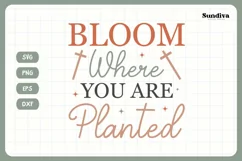Christian Quote SVG - Faith Saying | Bloom Product Image 3