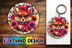 Whimsical Circle Ornaments PNG Design, Cute Animals Product Image 1