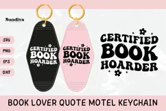 Book Lover Motel Keychain SVG Vol. 2 | Book Hoarder Product Image 1
