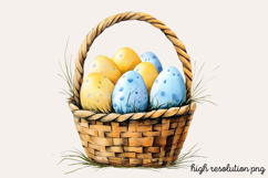 Geometric Pastel Easter Clipart PNG Product Image 1