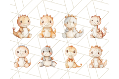 Cute Pastel Dinosaur Clipart PNG Bundle for Nursery Art Product Image 2