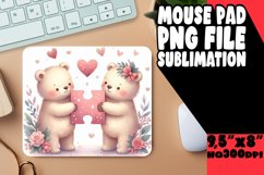 BRIGHT DESK MAT SUBLIMATION MAGIC, Valentine Bear Product Image 1