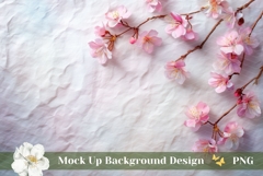 Sakura Background, Flat Lay Background Design Product Image 1