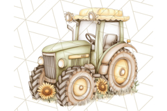 Rustic Sunflower Clipart, Soft Country Farmhouse Florals Png Product Image 2