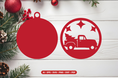 Christmas Ornament Laser Cut SVG Product Image 2