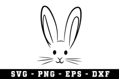 Bunny Ear &amp; Face SVG | SVG Cut files | Cricut Product Image 1