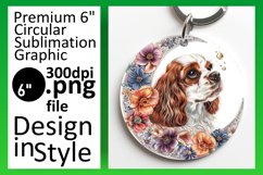 Colorful Dog Sublimation Car Coaster Product Image 1