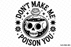 Don't make me poison you Svg | Halloween Svg | Svg Cut Files Product Image 1