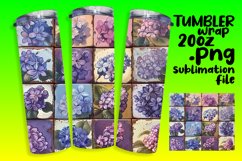 Vibrant Blossom Burst Sublimation Tumbler Wraps - 20oz Product Image 1