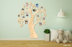 Family Tree Height Chart Bundle | Laser Cut | Glowforge Product Image 11