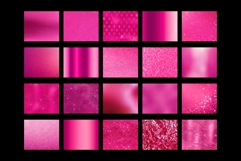 Hot Pink Digital Paper, Bright Pink Backgrounds, Fuchsia Product Image 3