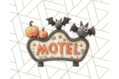 Retro Halloween Clipart Vintage PNG Graphics, 50s Holiday Product Image 2