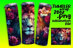 Sublimation Artwork for 20oz Tumbler , Leo Product Image 1