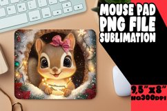 Timeless Mouse Pad Sublimation PNG, Christmas Animals Product Image 1