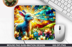 Easter Lambs Mouse Pad Sublimation, Easter Mouse Pad PNG Product Image 1