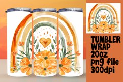Beautiful 20oz Tumbler Wrap with Rainbow Product Image 1