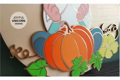 Fall Gnome Sign SVG | Harvest Gnome Door Hanger SVG file Product Image 6