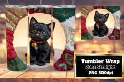 Sublimation-Ready Graphics for 20oz Tumbler , Holiday Pets Product Image 1