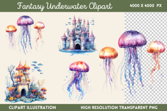 Fantasy Underwater Sublimation PNG Product Image 1