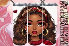 Bright mornings 20oz tumbler wrap, Love Girl Product Image 1