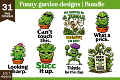 Funny Garden Bundle Humor Garden quotes Cute Plant quotes Product Image 5