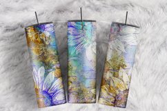 Autumn Sunflowers Watercolor Alcohol Ink 20 oz tumbler wrap Product Image 1