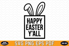 Happy Easter y&#039;all SVG Design | SVG Cut files Product Image 1