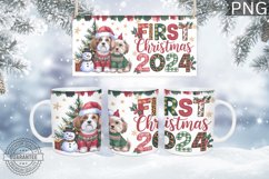 First Christmas 2024 Mug Wrap - Christmas Mug Sublimation Product Image 1