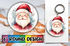 Artful Round Design for Keychains , Holiday Animals Product Image 1