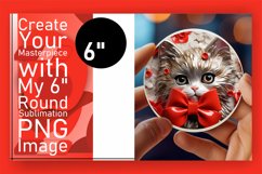 Vibrant Cat Circles Awakened: Glossy Sublimation Art Product Image 1