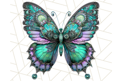 Metallic Butterfly Clipart PNG Clipart, Vibrant Butterfly Product Image 2