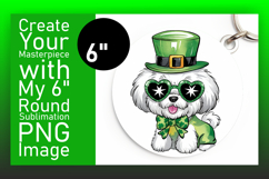 Dynamic Round Design PNG Keychain , St Patrick Product Image 1