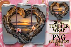 Scenic Sanctuary: 20oz Heart Frame Wrap Product Image 1