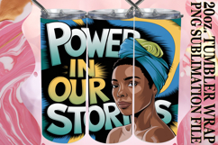 PLAYFUL SPIRITS 20oz TUMBLER WRAP, Black Woman Product Image 1