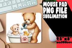 ENCHANTED DESK PAD PNG DESIGN, Cute Bear Product Image 1