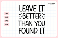 Funny Bathroom Sign Saying SVG | Leave It Better Product Image 3