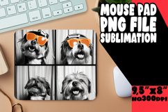 Playful Dog Photo Sublimation Mouse Pad Design for Creatives Product Image 1
