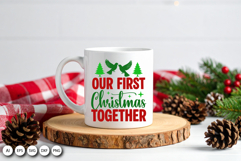 Our First Christmas Together SVG - Romantic Holiday Design Product Image 6