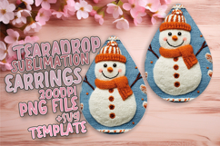Whimsical Teardrop Design for Crafting , Snowman Product Image 1