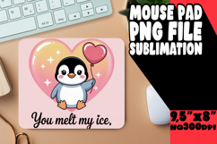 UNIQUE desk MAT Playful PNG, Valentines Day Product Image 1