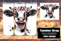 Funny Farmhouse Cow Tumbler Sublimation - 20oz Product Image 1